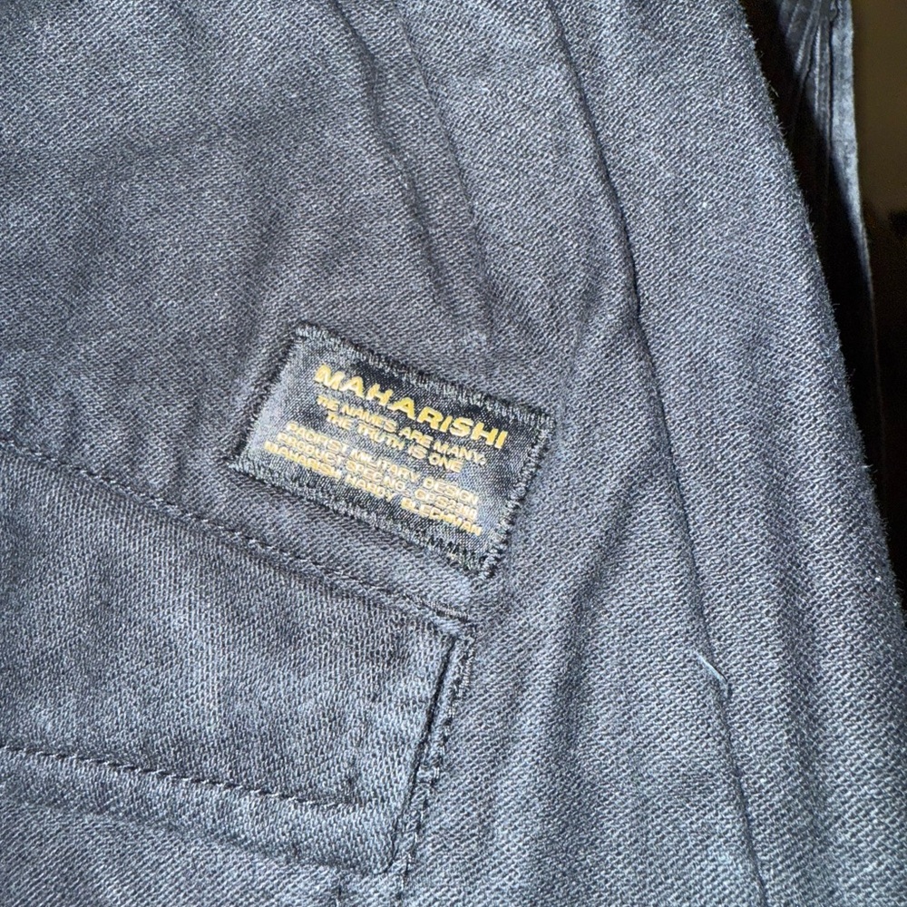 Maharishi Black Organic Miltype Pant / Versatile Casual Wear
